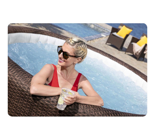Джакузі-SPA надувне Bestway 6001P Lay-Z Bali 7-місне Джакузі-SPA надувне Bestway 6001P Lay-Z Bali 7-місне