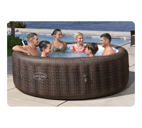 Джакузі-SPA надувне Bestway 6001P Lay-Z Bali 7-місне Джакузі-SPA надувне Bestway 6001P Lay-Z Bali 7-місне