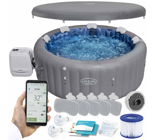 Джакузі-SPA надувне Bestway 6001T Lay-Z Santorini Pro 7-місне Джакузі-SPA надувне Bestway 6001T Lay-Z Santorini Pro 7-місне