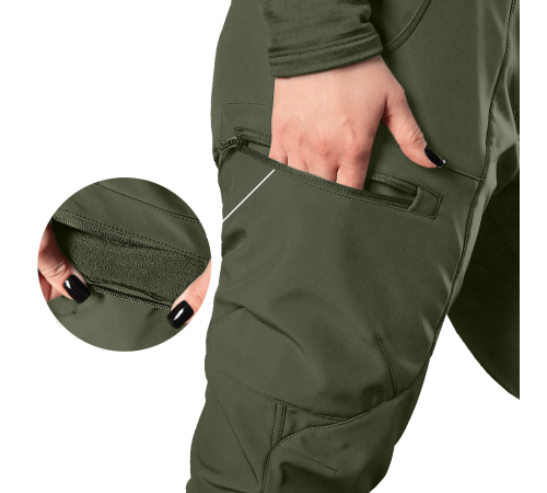 Штани Pani SoftShell Олива (8485), S