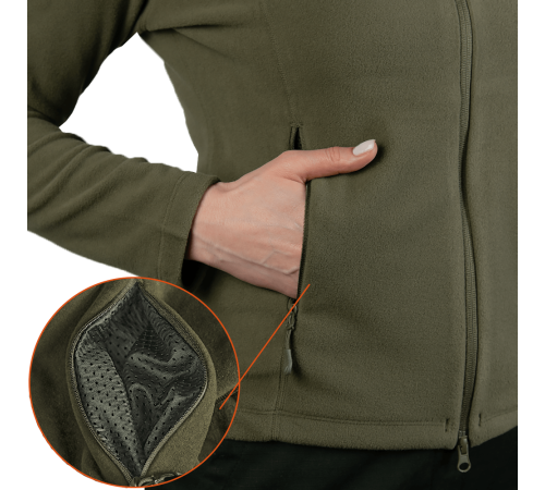Флісова кофта Pani Meadow 200 Олива 7590, XL Флісова кофта Pani Meadow 200 Олива 7590, XL