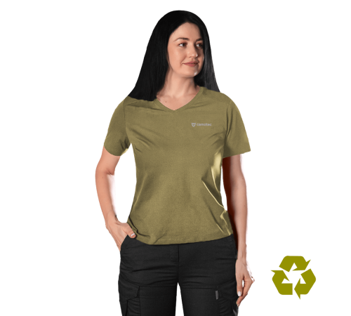 Футболка Pani Totem Logo V-neck Tan (8285), S