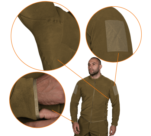 Флісова кофта Patrol 2.0 Himatec Pro Койот (7393), XXXXL