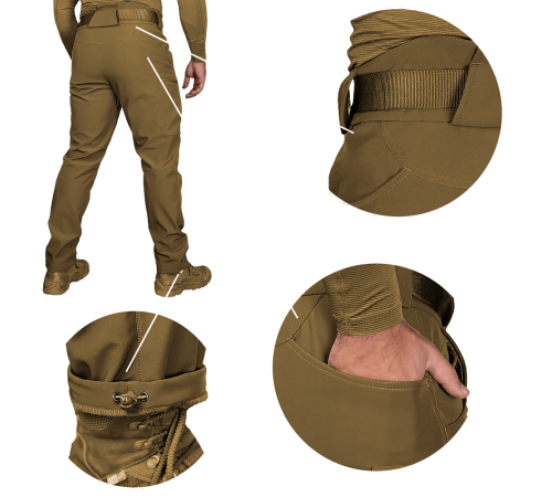 Штани SoftShell Vent Койот (8289), S Штани SoftShell Vent Койот (8289), S