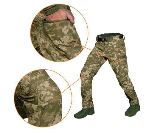 Штани SoftShell Vent Піксель (7380), S Штани SoftShell Vent Піксель (7380), S