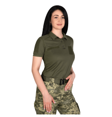 Жіноче поло Pani Army ID LT Олива  (8080), XS