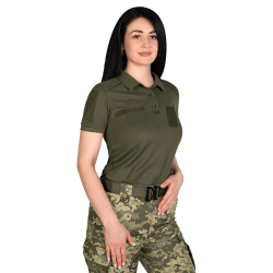Жіноче поло Pani Army ID LT Олива  (8080), XS