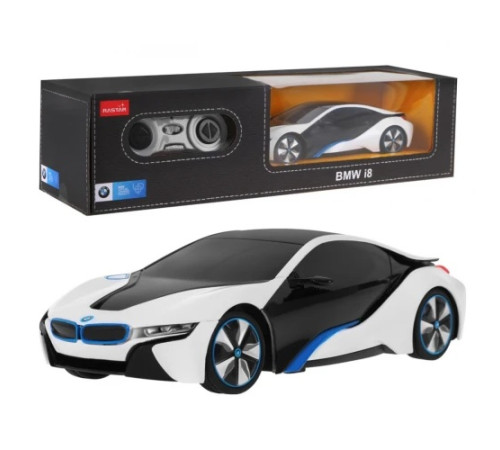 BMW i8 білий RASTAR модель 1:24 Авто на дистанційному керуванні + пульт 2,4 ГГц BMW i8 білий RASTAR модель 1:24 Авто на дистанційному керуванні + пульт 2,4 ГГц