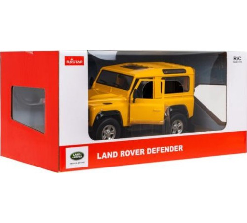 Land Rover Defender жовтий RASTAR модель 1:14 Пульт авто + Пульт 2,4 ГГц + Двері відкриваються вручну Land Rover Defender жовтий RASTAR модель 1:14 Пульт авто + Пульт 2,4 ГГц + Двері відкриваються вручну
