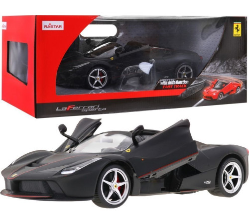 Ferrari LaFerrari Aperta чорний RASTAR модель 1:14 Автомобіль на дистанційному керуванні + пульт 2,4 ГГц Ferrari LaFerrari Aperta чорний RASTAR модель 1:14 Автомобіль на дистанційному керуванні + пульт 2,4 ГГц