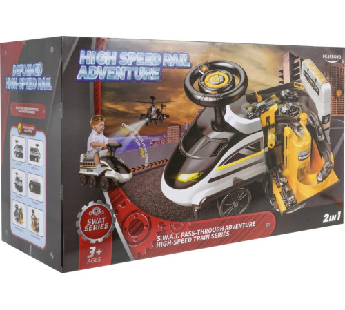 Дитячий інтерактивний поліцейський толокар Ride-On 2in1 Police Black and White 3+ Дитячий інтерактивний поліцейський толокар Ride-On 2in1 Police Black and White 3+
