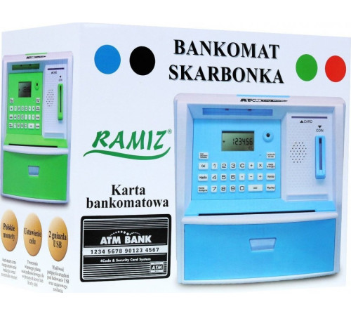 Дитячий банкомат з карткою 3+ чорний Дитячий банкомат з карткою 3+ чорний