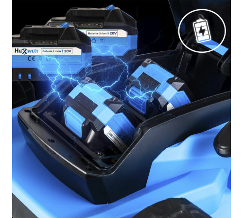 Газонокосарка акумуляторна Hexwelt 40 см 40V 8Ah Газонокосарка акумуляторна Hexwelt 40 см 40V 8Ah