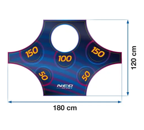 Мішень для футбольних воріт Neo-Sport 215 x 150 cm Мішень для футбольних воріт Neo-Sport 215 x 150 cm