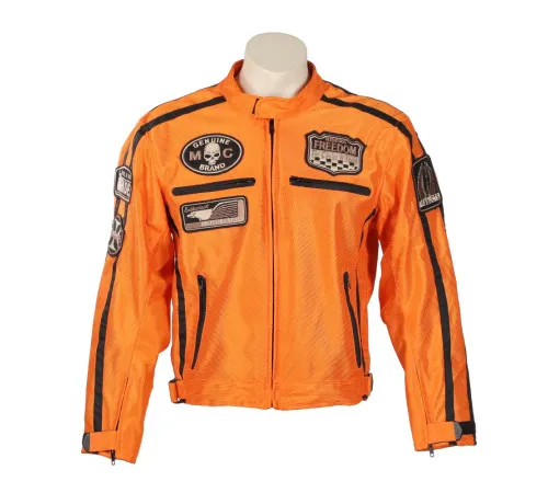 Літня мотокуртка BOS 6488 Orange - помаранчева/6XL Літня мотокуртка BOS 6488 Orange - помаранчева/6XL