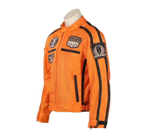 Літня мотокуртка BOS 6488 Orange - помаранчева/6XL Літня мотокуртка BOS 6488 Orange - помаранчева/6XL